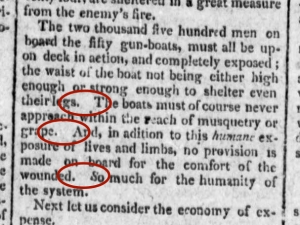 Newspaper clip: 1807